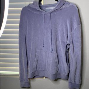 ✨Lavender velvet drawstring hoodie